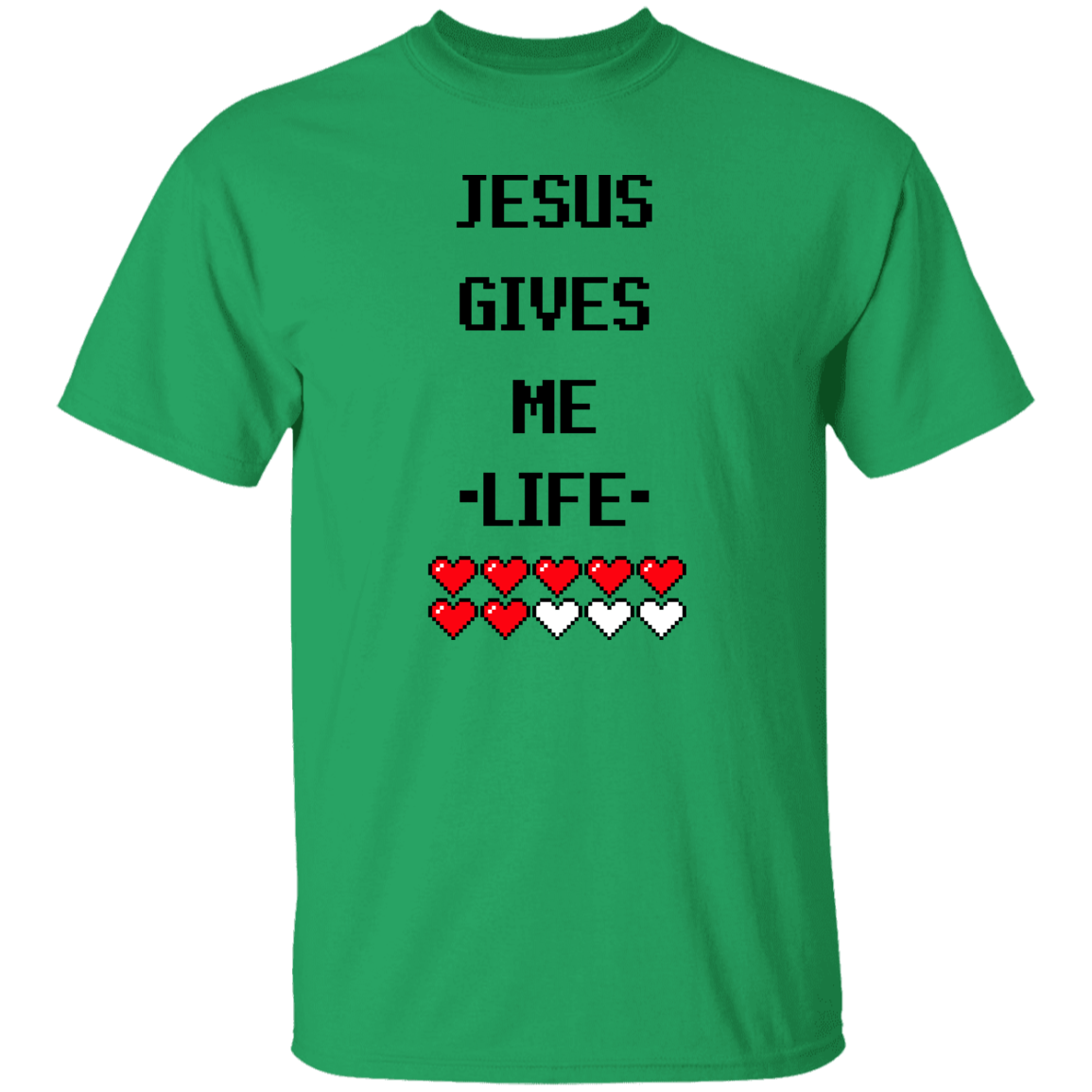 Jesus Gives Me Life | Christian Gamer T-Shirt