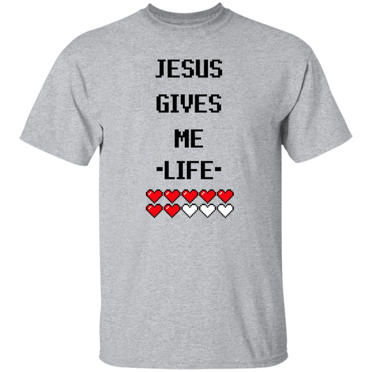Jesus Gives Me Life | Christian Gamer T-Shirt