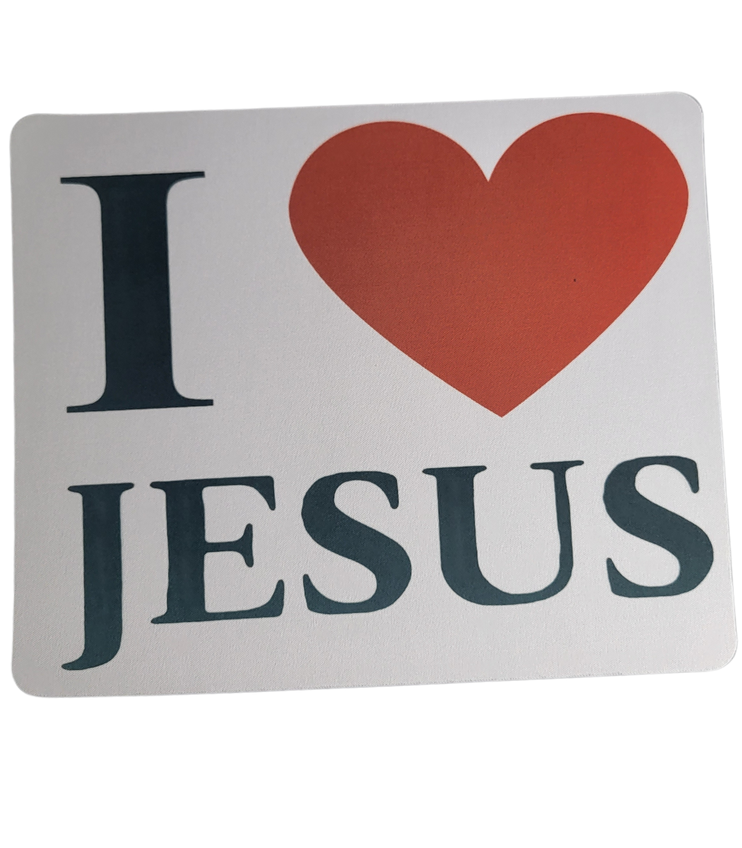 I Love Jesus Mousepad