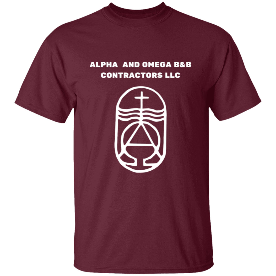 Alpha And Omega T-Shirt | White Text