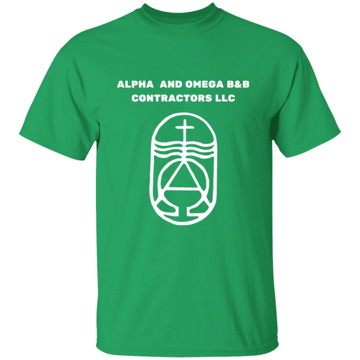 Alpha And Omega T-Shirt | White Text