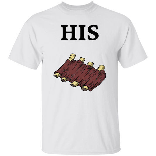His Rib T-Shirt (For Her) | Couple's T-Shirt | 2-Sided