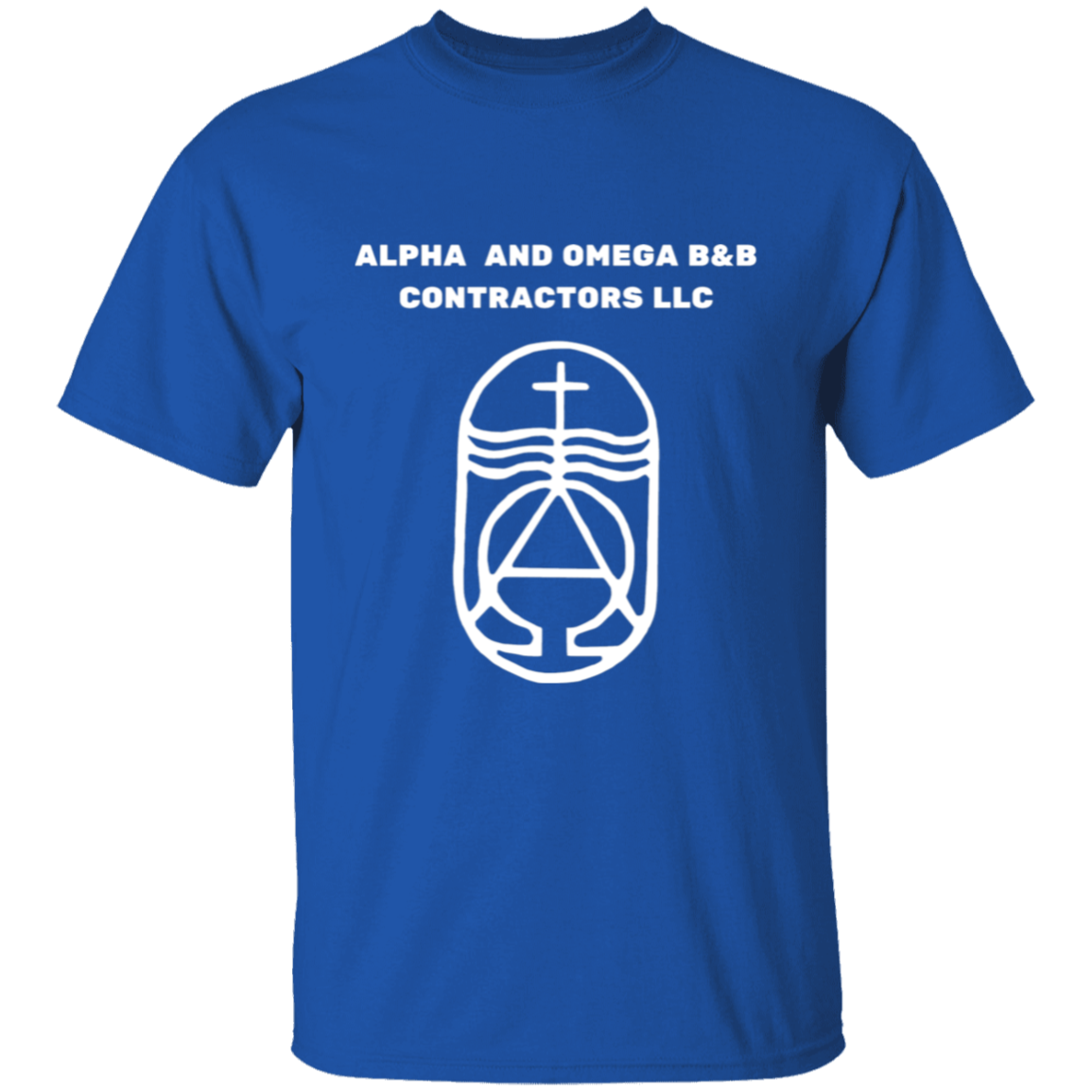 Alpha And Omega T-Shirt | White Text