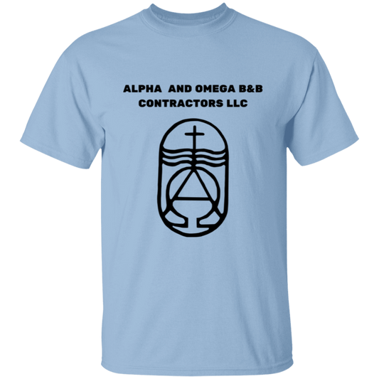 Alpha And Omega T-Shirt | Black Text