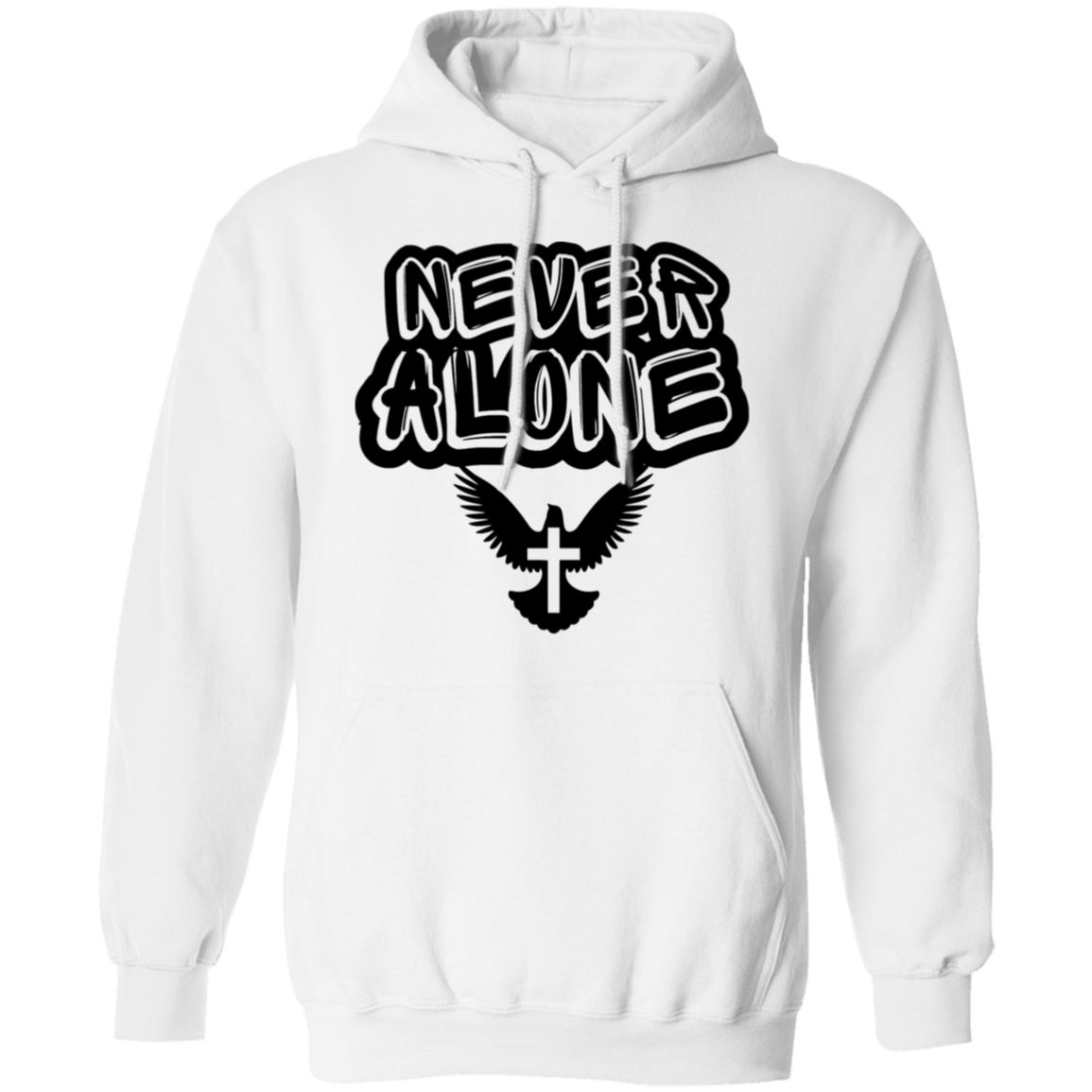 Never Alone Pullover Hoodie