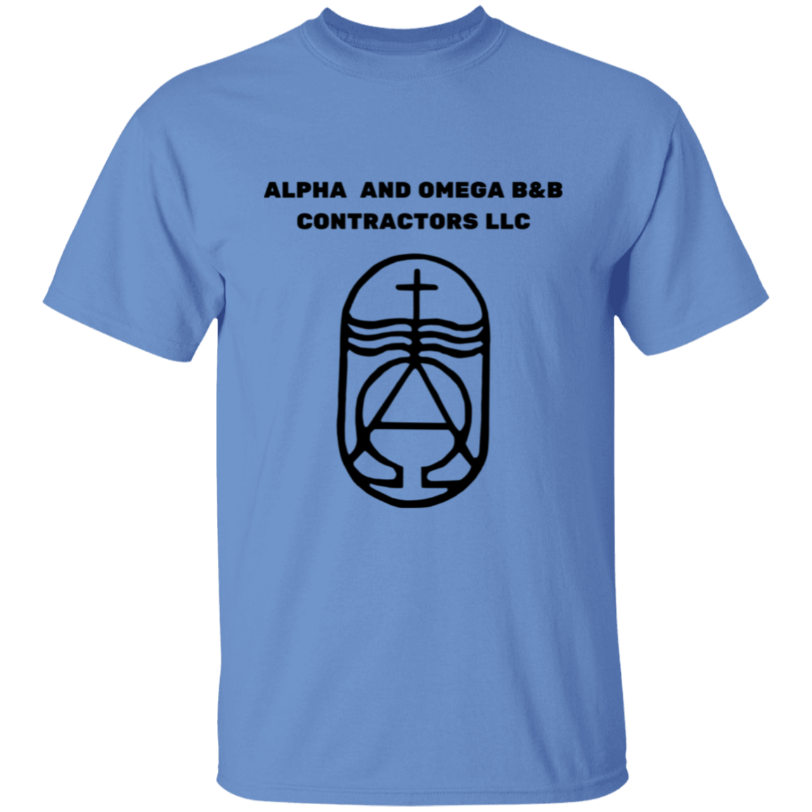 Alpha And Omega T-Shirt | Black Text