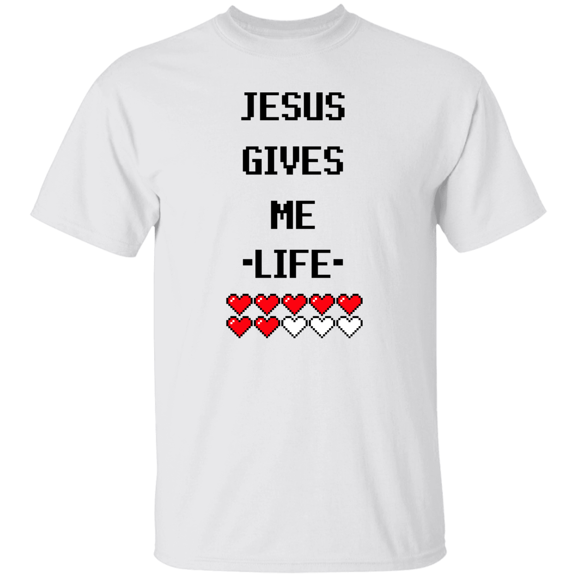 Jesus Gives Me Life | Christian Gamer T-Shirt