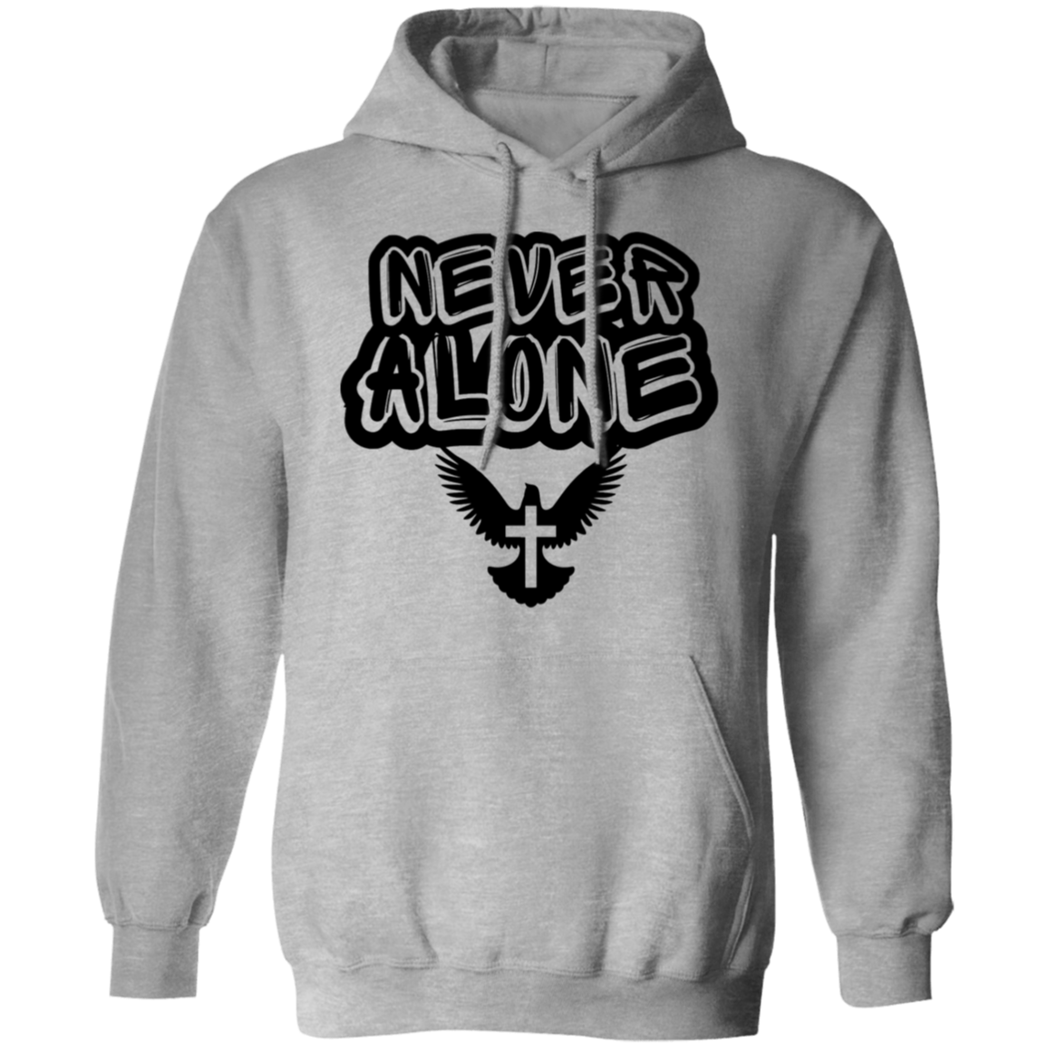 Never Alone Pullover Hoodie