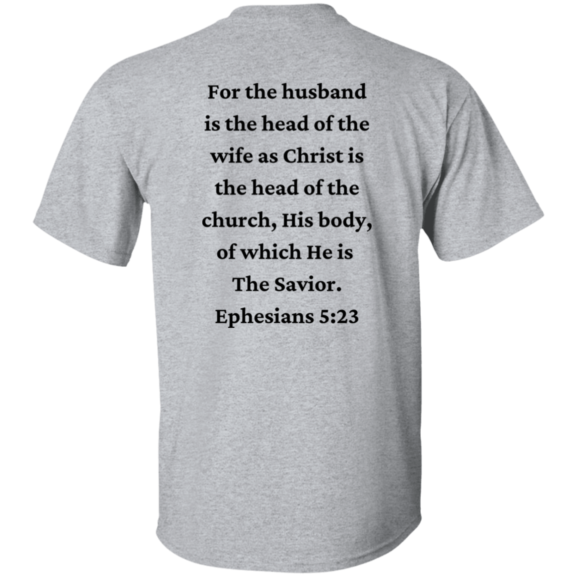 Her Head T-Shirt (For Him) | Couple's T-Shirt | 2-Sided