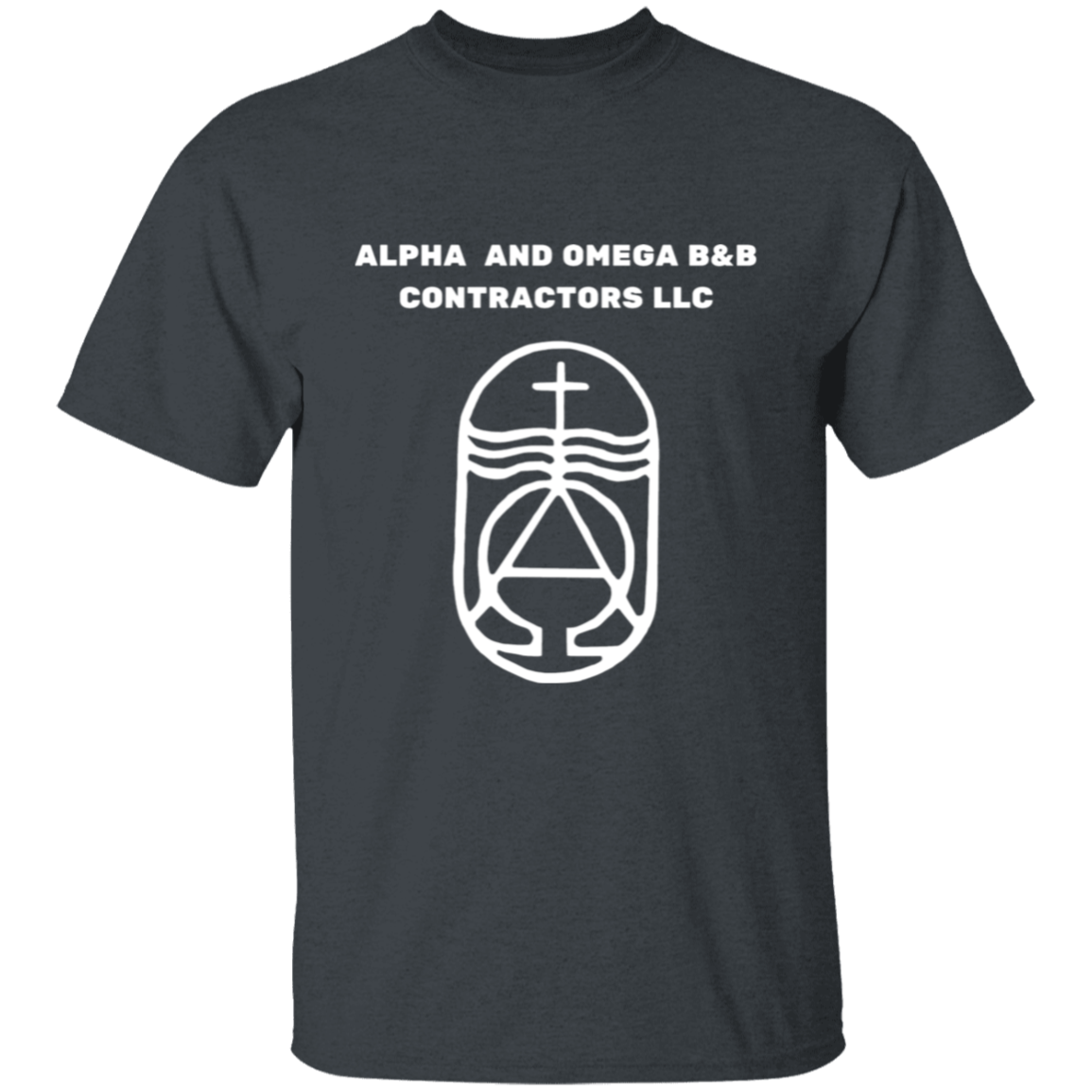 Alpha And Omega T-Shirt | White Text