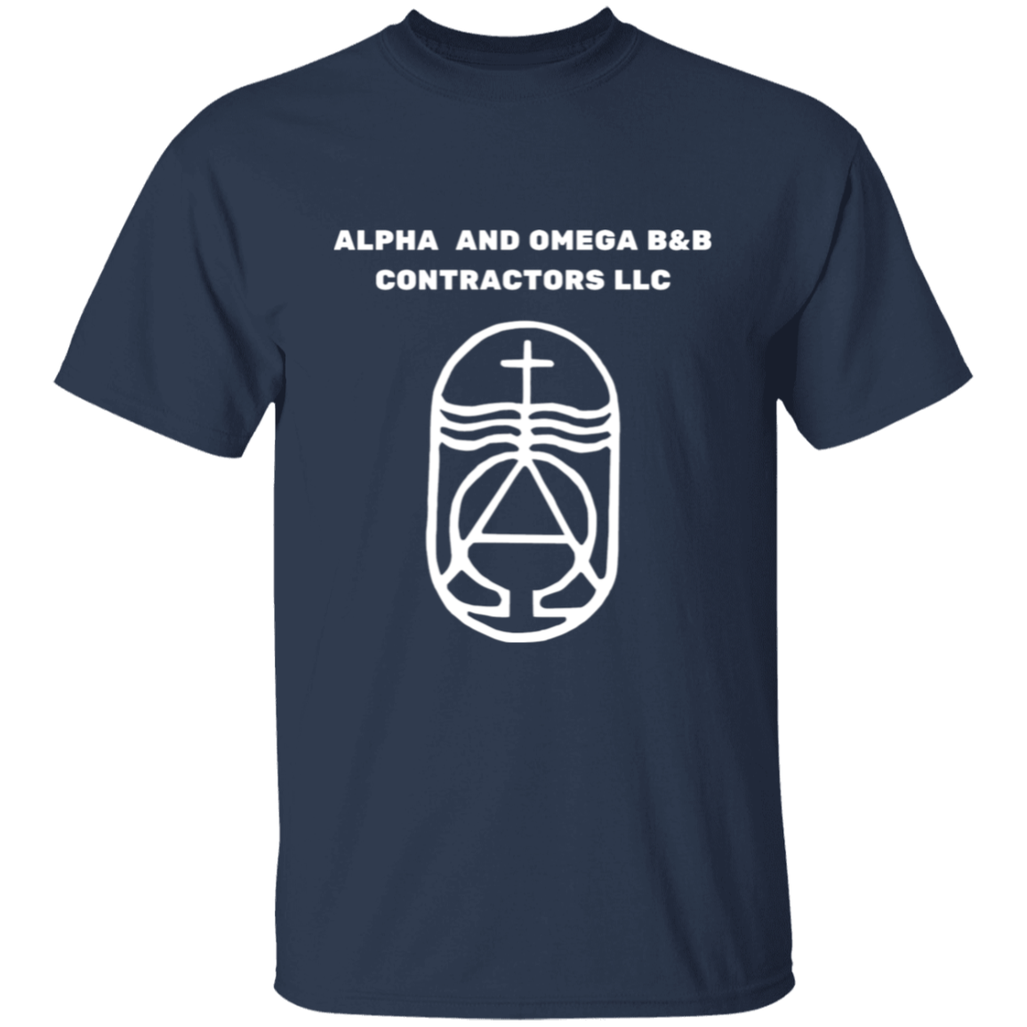 Alpha And Omega T-Shirt | White Text