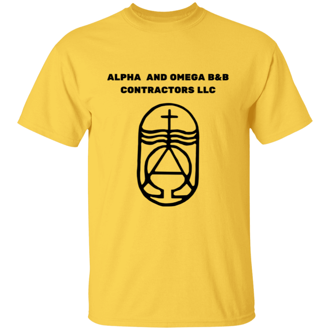 Alpha And Omega T-Shirt | Black Text