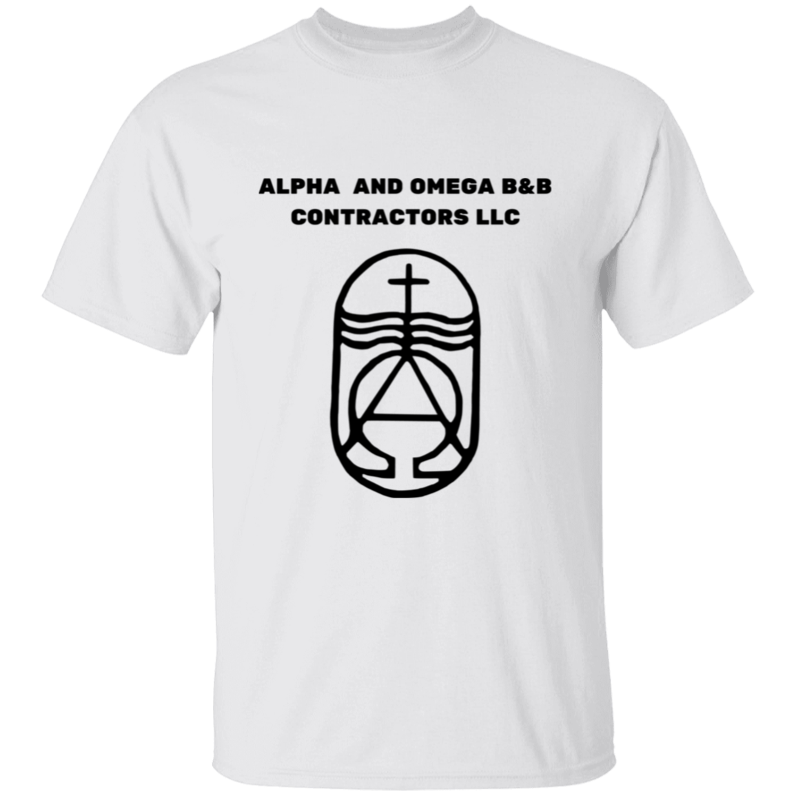 Alpha And Omega T-Shirt | Black Text