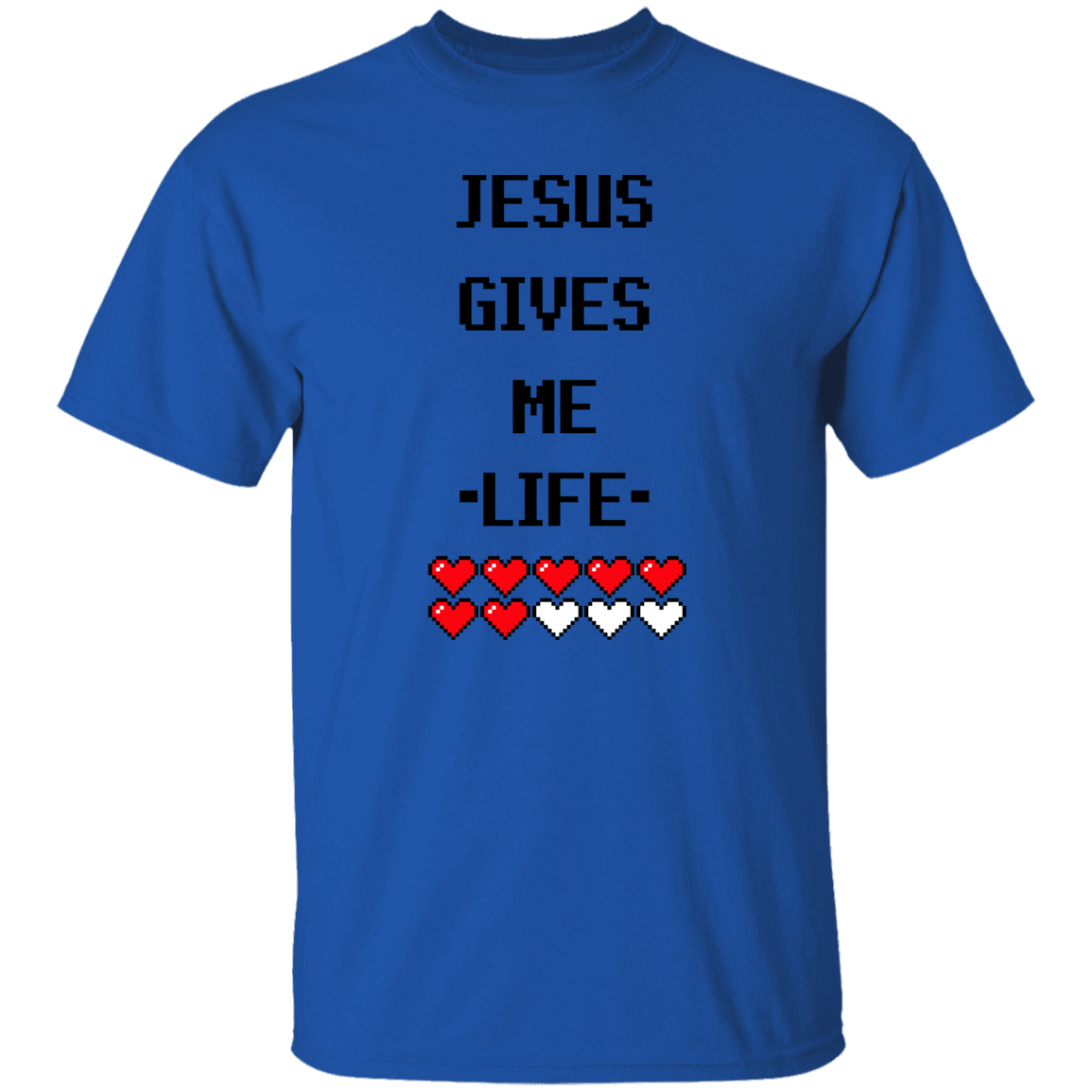 Jesus Gives Me Life | Christian Gamer T-Shirt