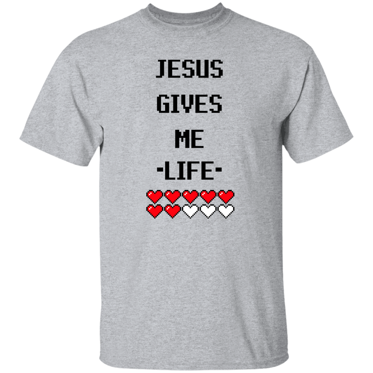 Jesus Gives Me Life | Christian Gamer T-Shirt