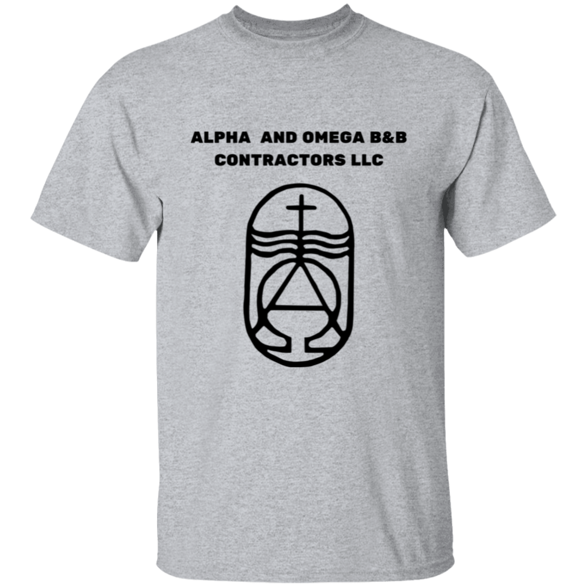 Alpha And Omega T-Shirt | Black Text