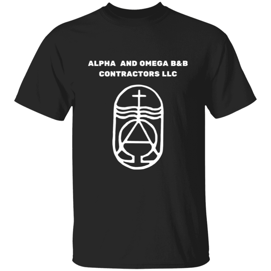 Alpha And Omega T-Shirt | White Text