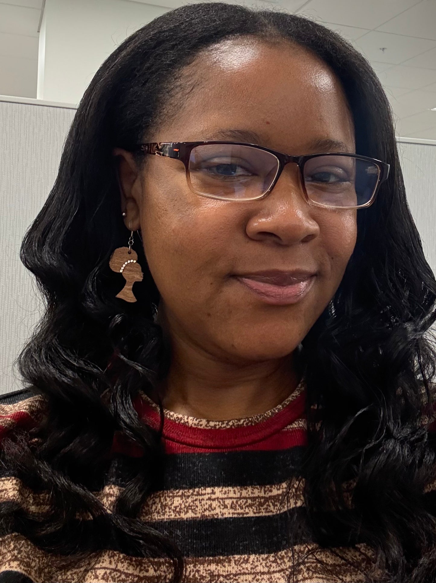 Crowned Royalty | Laser Cut Wooden Earrings with Rhinestones