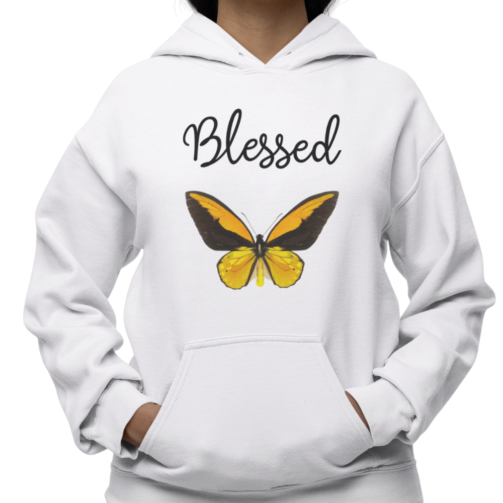 Blessed - Butterfly Pullover Hoodie | Multiple Colors Available