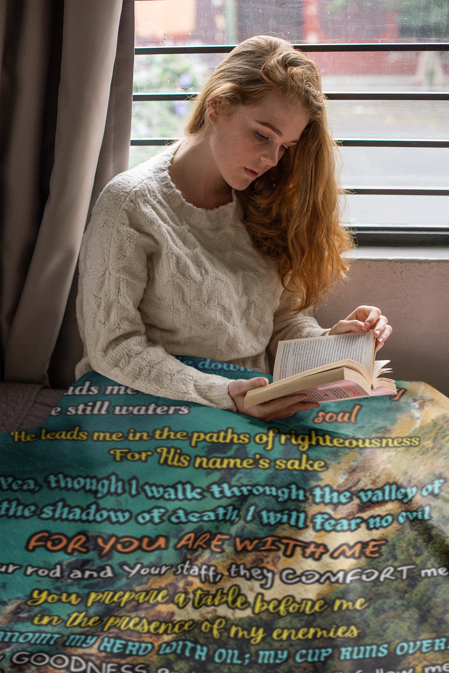 Psalm 23 Plush Fleece Blanket | 60x80 inches