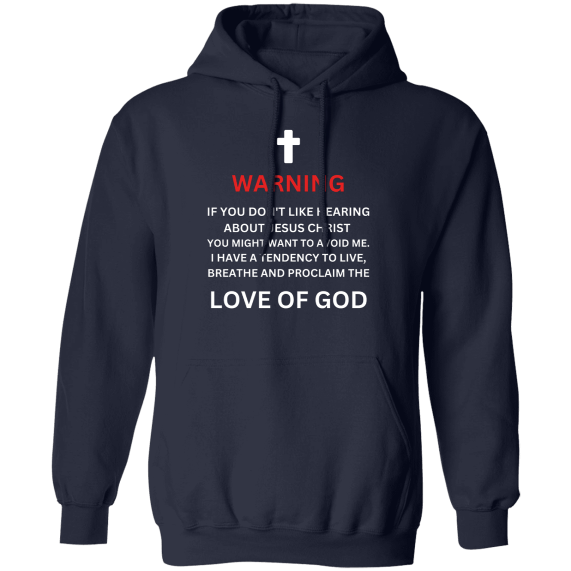 Warning Pullover Hoodie