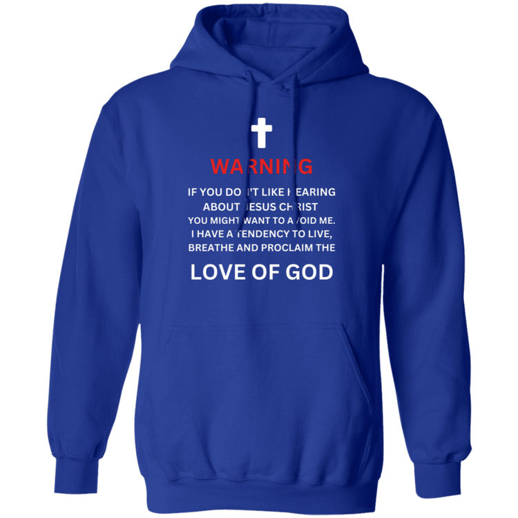 Warning Pullover Hoodie
