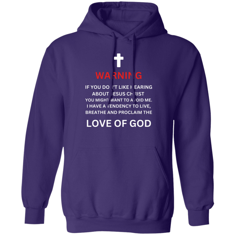 Warning Pullover Hoodie