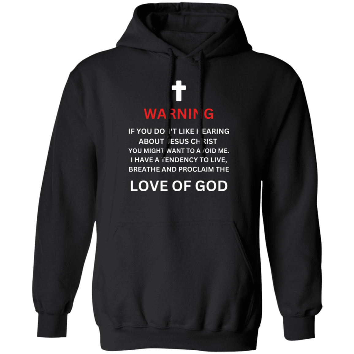 Warning Pullover Hoodie