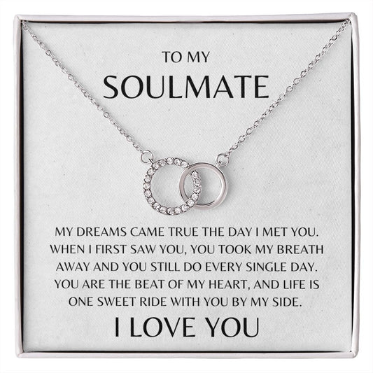To My Soulmate | Perfect Pair Necklace
